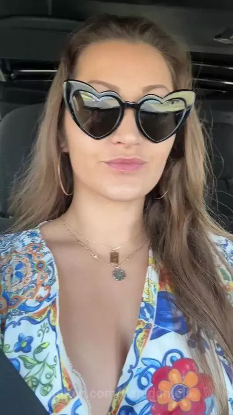 Playing around in the car… too horny to care! Check out ever... by danidaniels