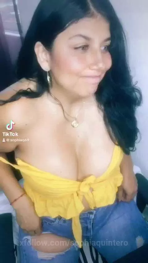 tiktoksexy, latina, tits by sophiaquintero
