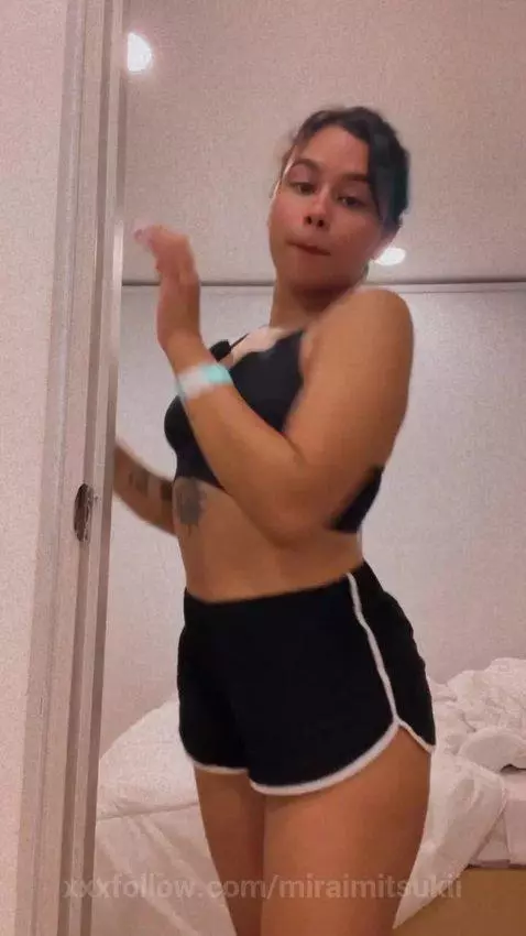 I’m already posing for you… now come enjoy the full view 😈📸 by miraimitsukii