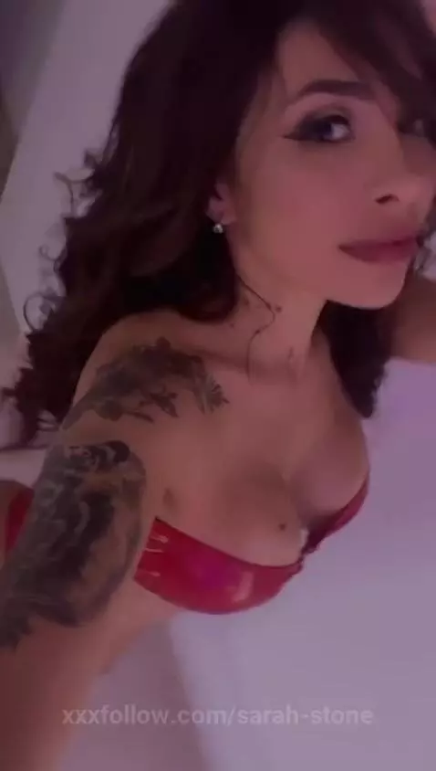 Sexy latex red lingerie by sarah-stone