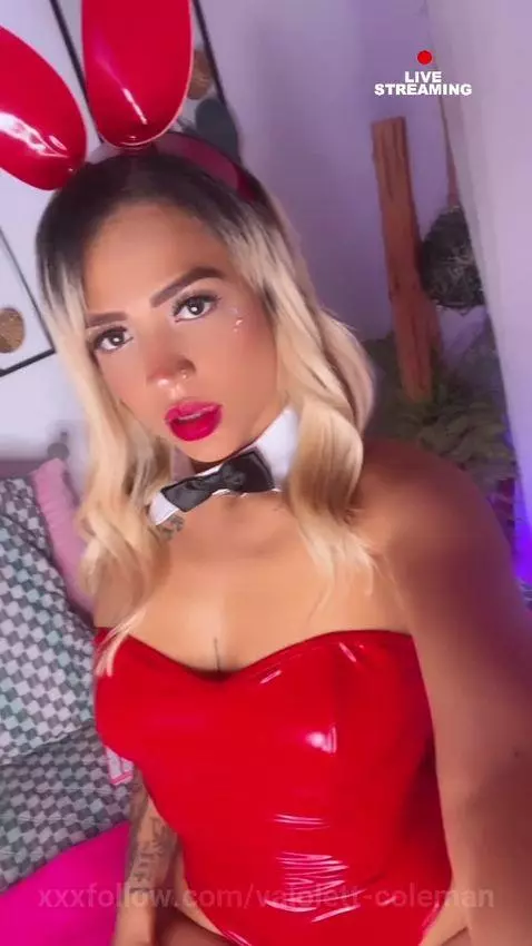 Very Hot Red Bunny: Come and Enjoy the Passion! 🔥🐰❤️ by vaiolett-coleman