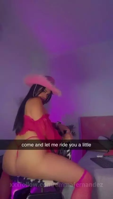 come and let me ride you a  little 😈 by emmafernandez