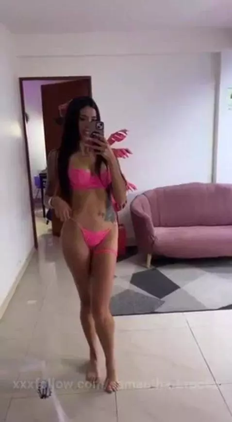 Hello handsome, how are you? Do you like how pink looks on m... by samantha-brooke