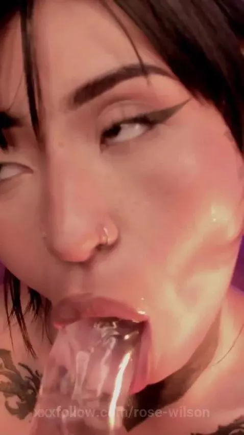 I will pass my tongue through your cock by rose-wilson