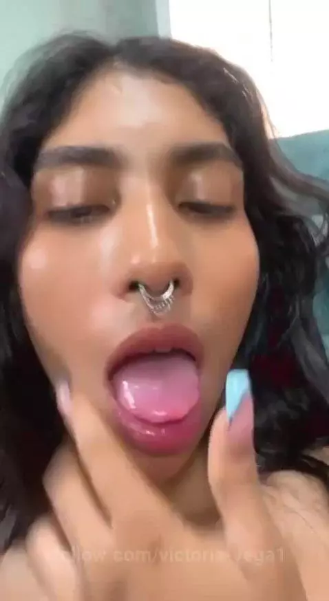 My tongue goes crazy without a cock in my mouth by victoria-vega1