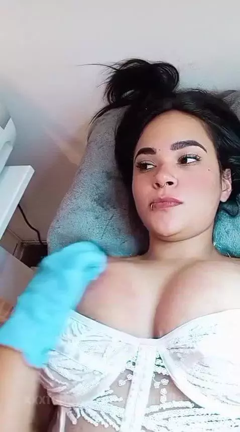 One day at the spa making me laser in my tits by antonellakling