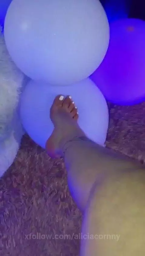 a game of feet and balloons? by aliciacornny