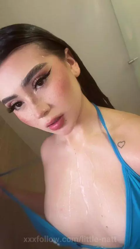 cuteface18, latina, shower by little-natt