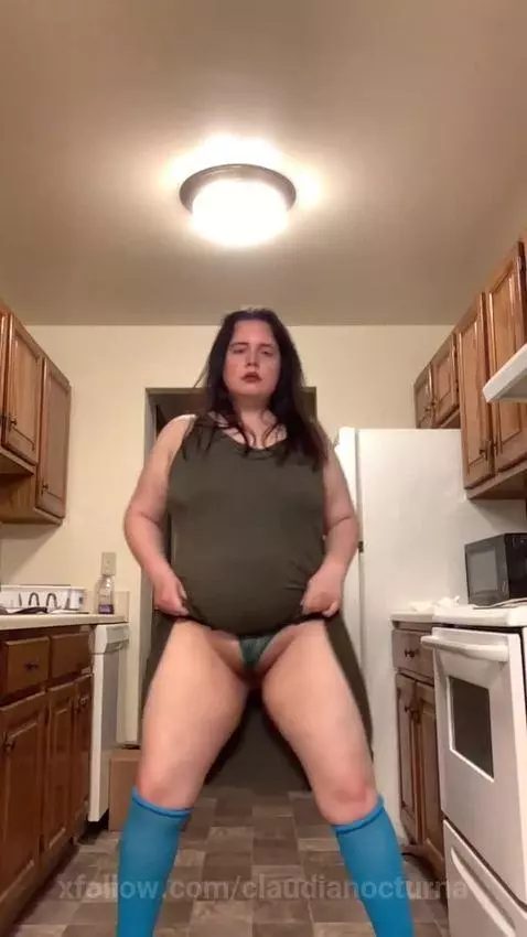 Erotic Dancing Thong And Heels In Kitchen by claudianocturna