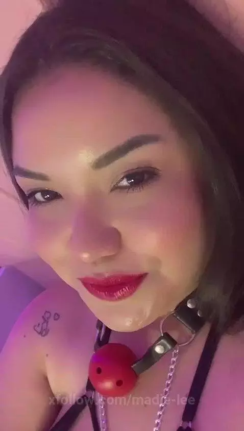 PUT MY GAG BALL IN MY MOUTH AND MAKE ME MOAN by madie-lee