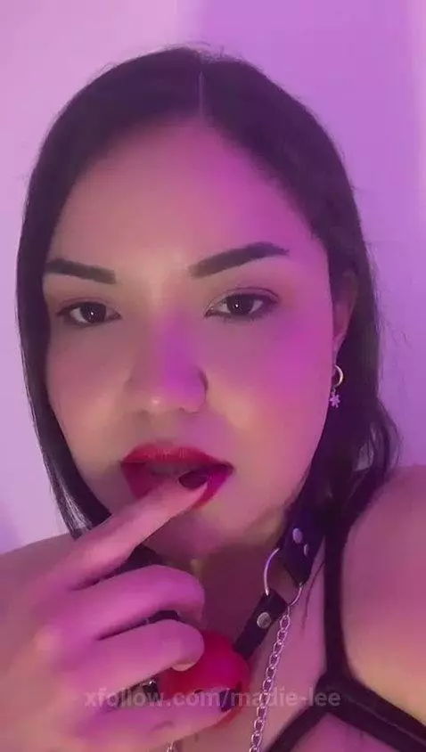 MAKE THIS SWEET SUBMISSIVE BEG FOR YOUR HOT CUM by madie-lee