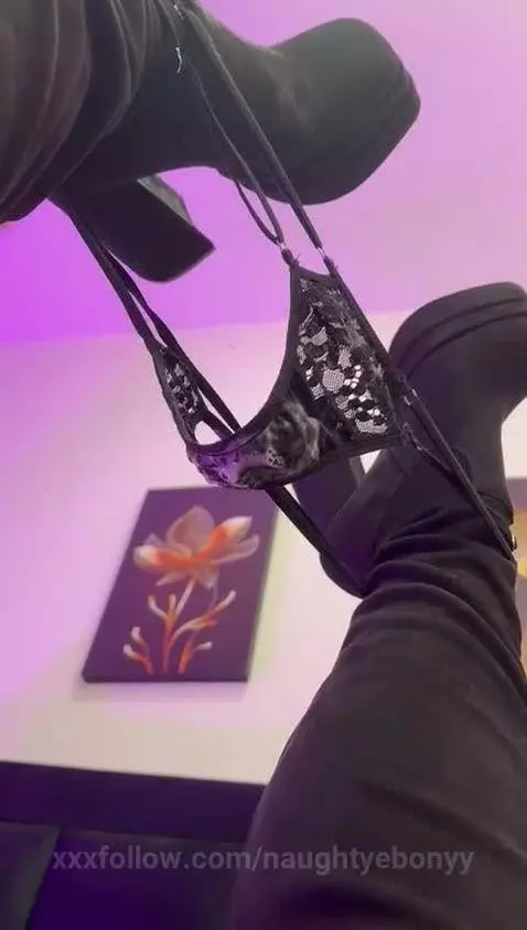 I love it when you leave me like this.🥵💦🩲 by naughtyebonyy