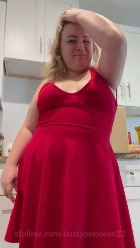 I’m your date tonight and I’m wearing my sexy red dress 😏 by bustyprincess22