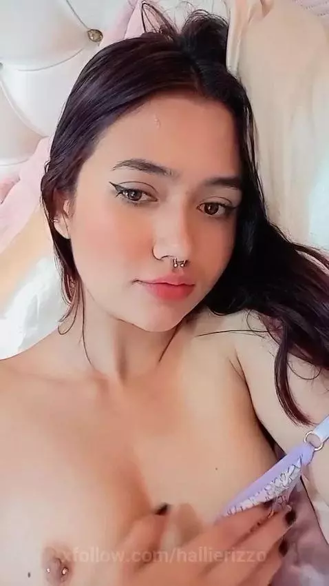 smallboobs, piercingsnipples, daddysgirl by hallierizzo