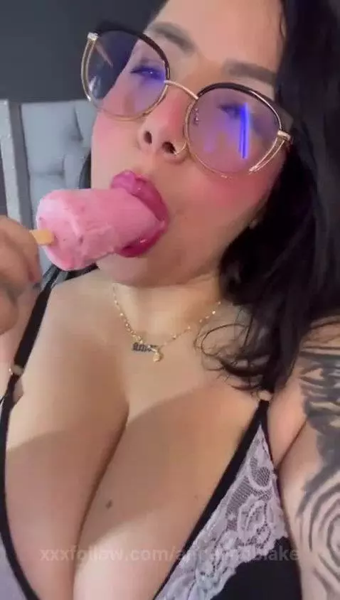 How about we cool off and you imagine yourself in my mouth?🥵 by angelineblake