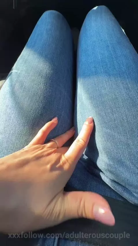 Alone in the Car… Things I Can’t Resist Doing in Jeans🫣❤️ by adulterouscouple