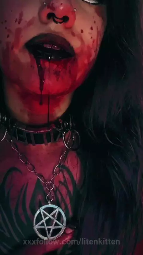 a little spooky ☠️⛓️‍💥
follow me IG, X & onlyfans: Litenkitt... by litenkitten