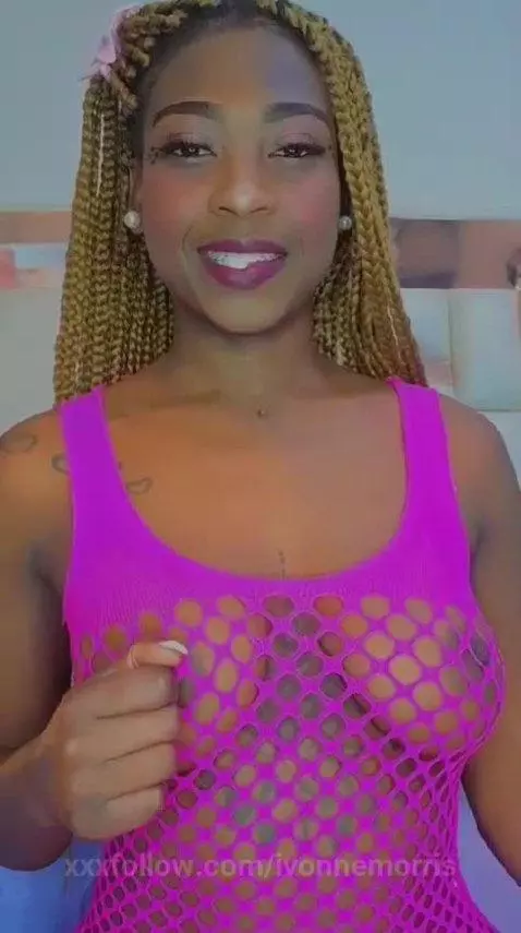 fishnets, ebony, tits by ivonnemorris