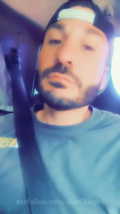 Outside in my truck.  people can see me by alienlikegod