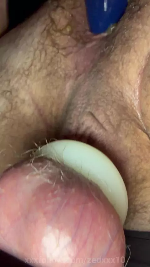 quick ass fuck with a prostate massager by zedxxx10