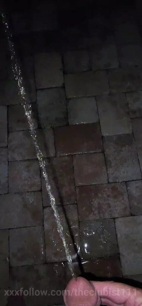 Pee walking outside at night! by theclubist111