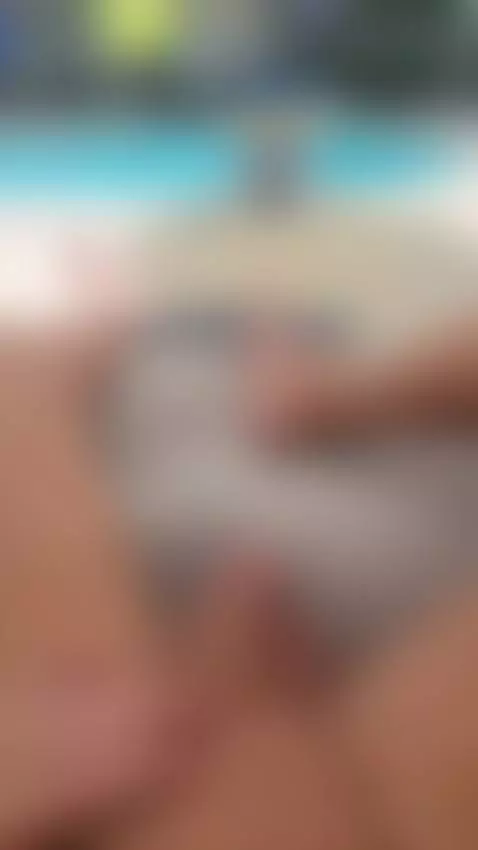 Enjoying my soft cock by the pool! Swiped from right to left... by theclubist111