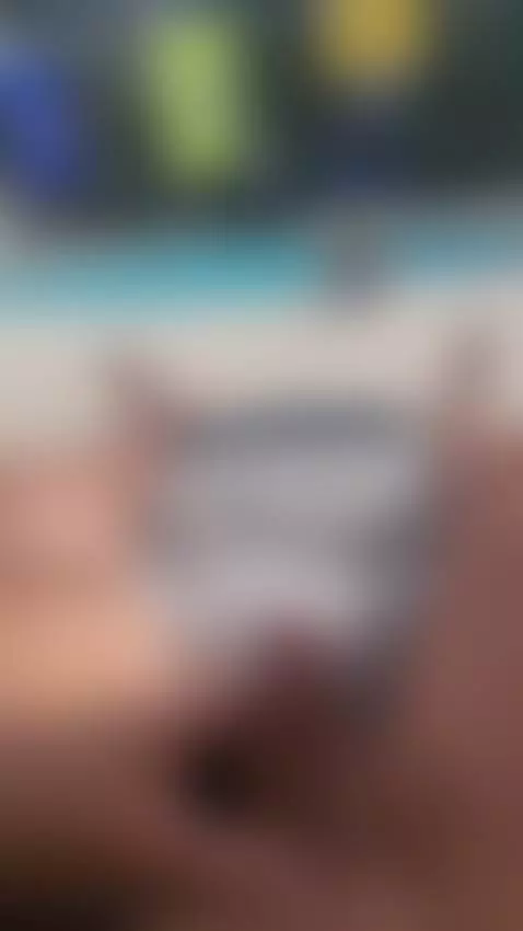 stroking soft cock outside naked by my pool by theclubist111