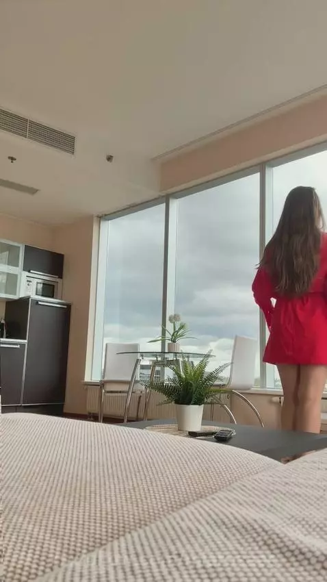 18+ Sexy nude babe flaunting bare ass by window. by miaroseee
