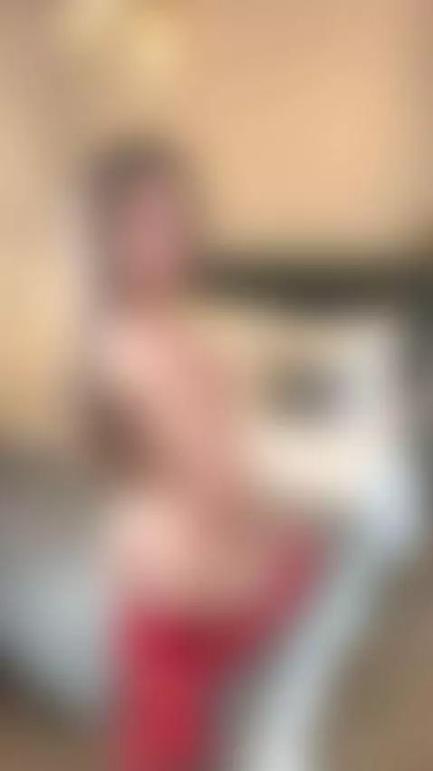 18+ Sexy nude teen ass in red stockings. by miaroseee