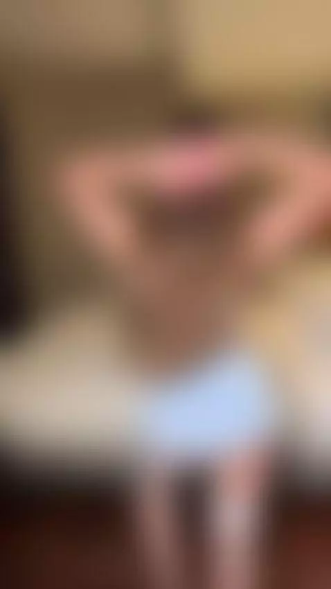 18+ Sexy ass tease in frilly blue skirt & stockings. by miaroseee