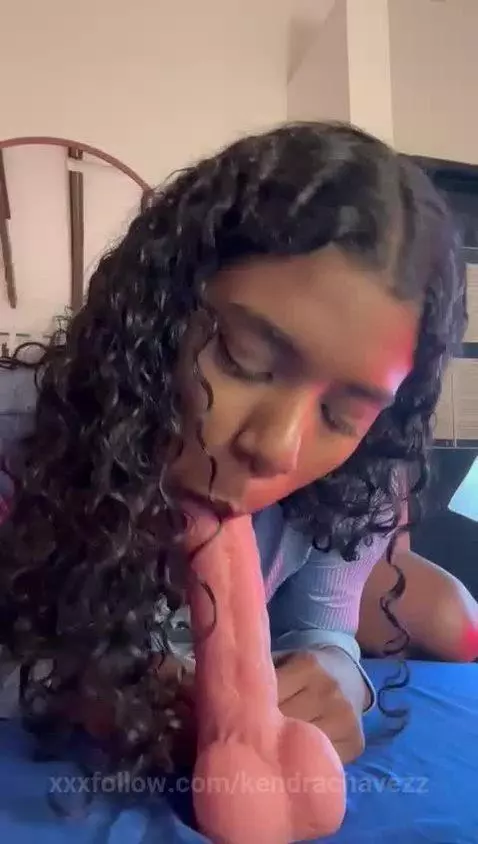 cumshow, blowjob, ebony by kendrachavezz