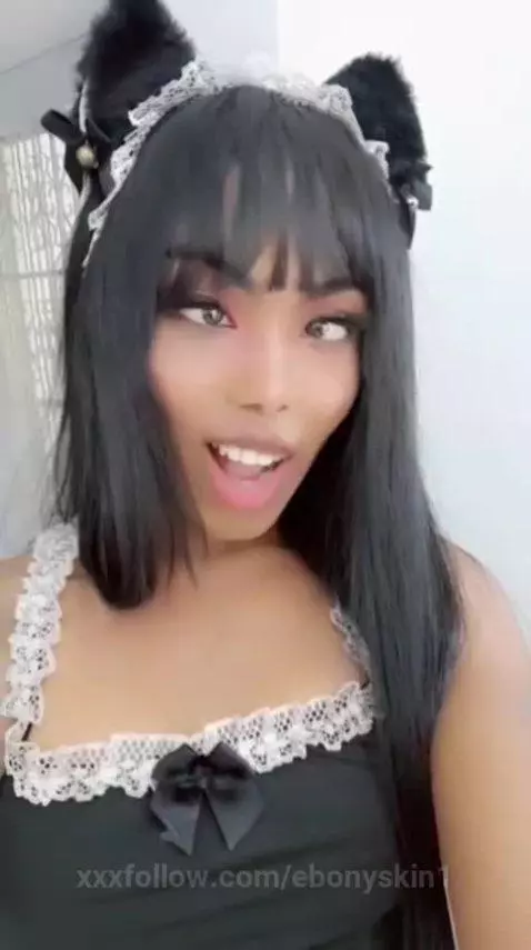 Come tame me before I start purring too loud 😼💦 by ebonyskin1