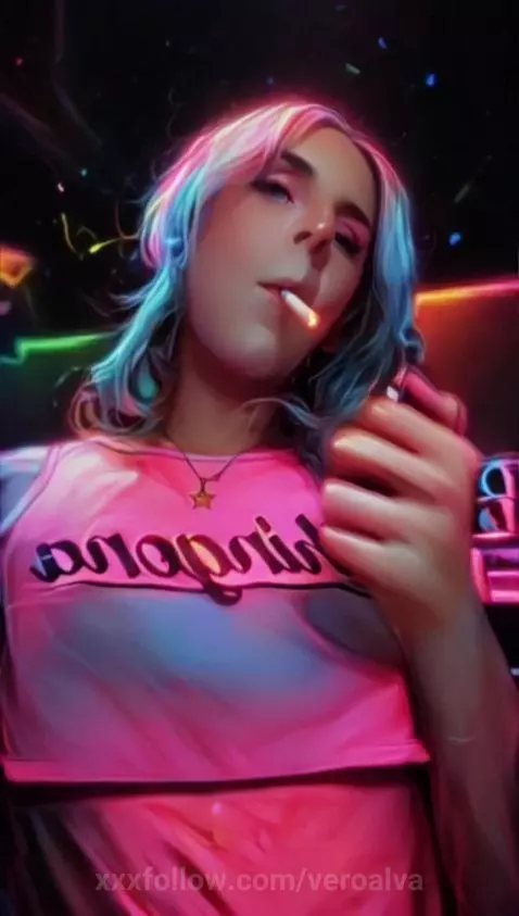 smoking in my own world by veroalva