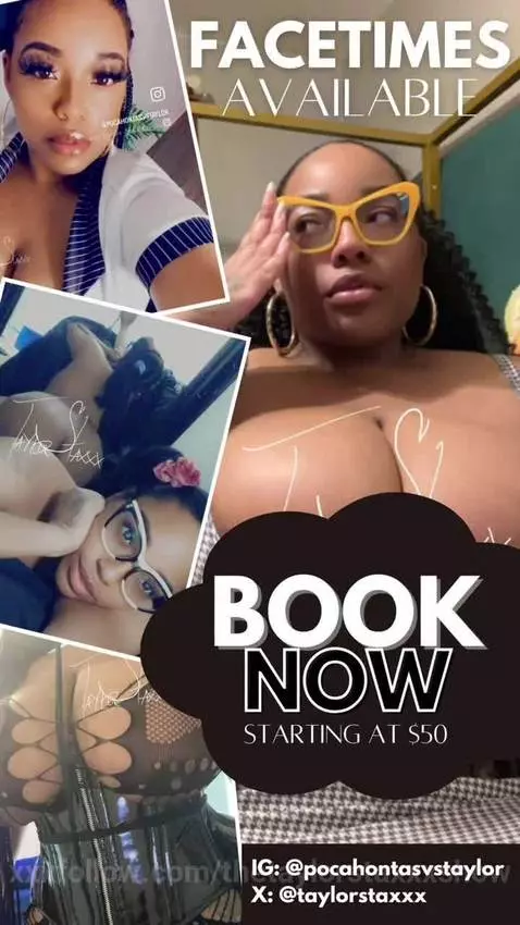 message me on ig or twitter by thetaylorstaxxxshow