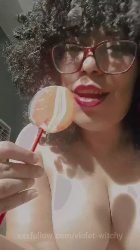do you want to be my  Lollipop🥵🍆

https://onlyfans.com/thevi... by violet-witchy