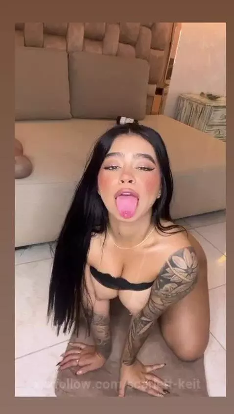 saliva, naked, tattoo by scarlett-keit