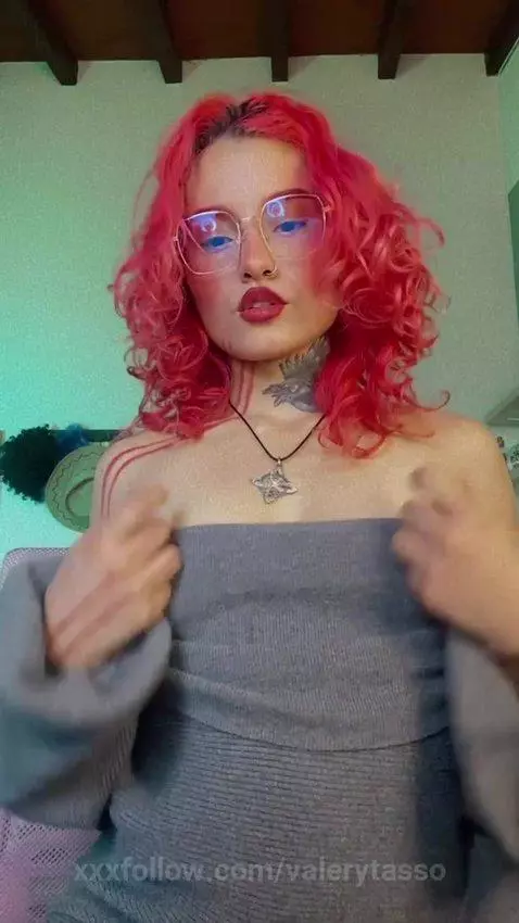 smalltits, tattoogirl, redhead by valerytasso