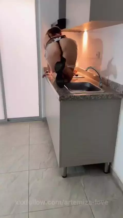 hot maid in my kitchen by artemiza-love