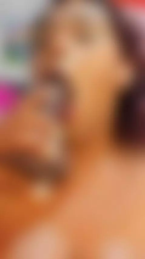 I suck a big black cock while my face is covered in cum and ... by firemorocha1