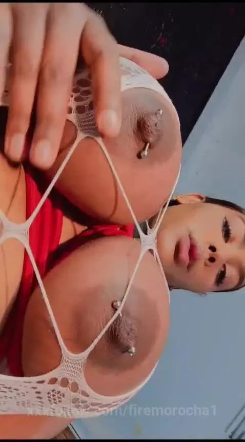 piercingsnipples, bigboobs, piercing by firemorocha1