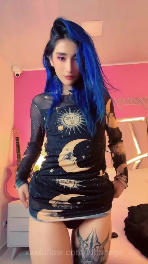 I'm not good at staying dressed... want to check it out? 💙 by lunapage