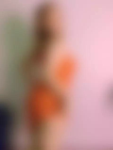 Me in my orange dress>< by posyaflowercake