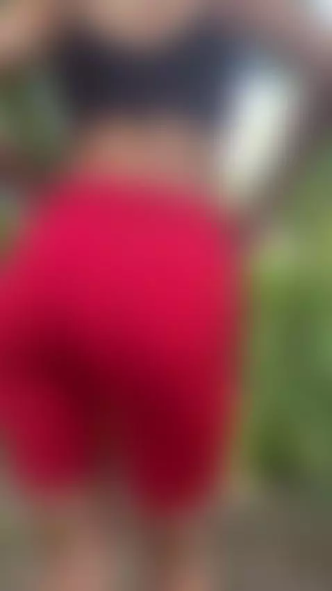 Red shorts - black panties ;) by lorimoon