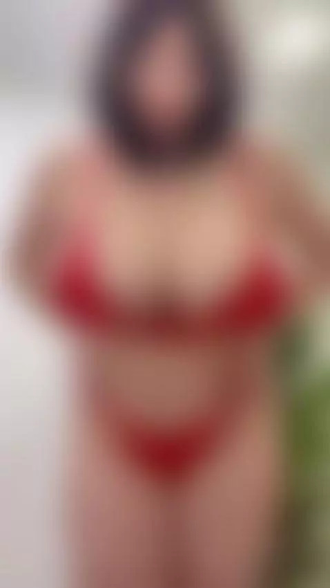 In red and all oiled up… ready for your fantasies 🔥 by teachervikky