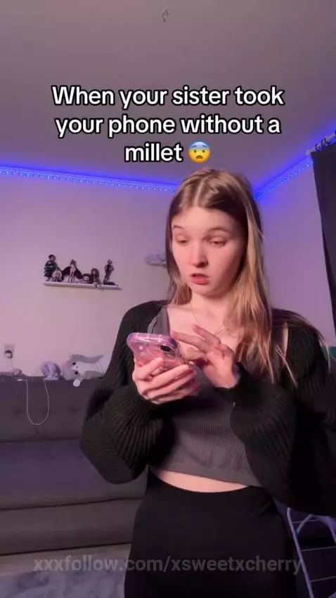 When your sister takes your phone without saying a word by xsweetxcherry