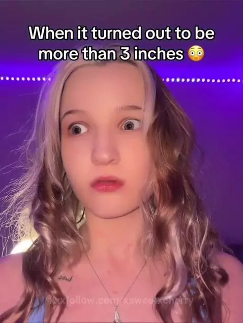 When it turned out to be more than 3 inches by xsweetxcherry