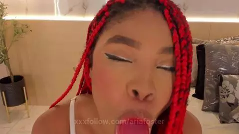 I love to imagine it's your cock that I'm sucking  😏🤤 by ariafoster