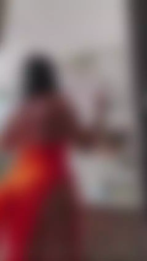 Mirror Dance in Orange Dress: Slowly Stripping to Show My Ti... by msmartinasmith