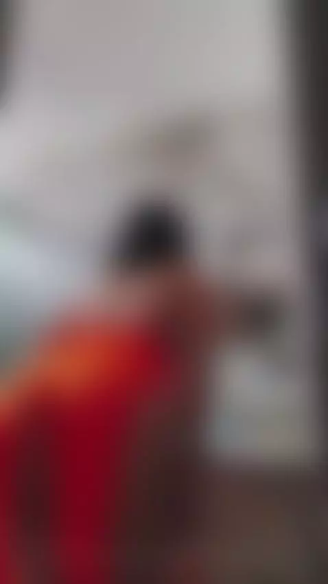 Mirror Dance in Orange Dress: Slowly Stripping to Show My Ti... by msmartinasmith