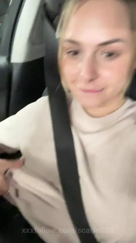 I showed my big bubi in the car🤐🤍 by scarlett05